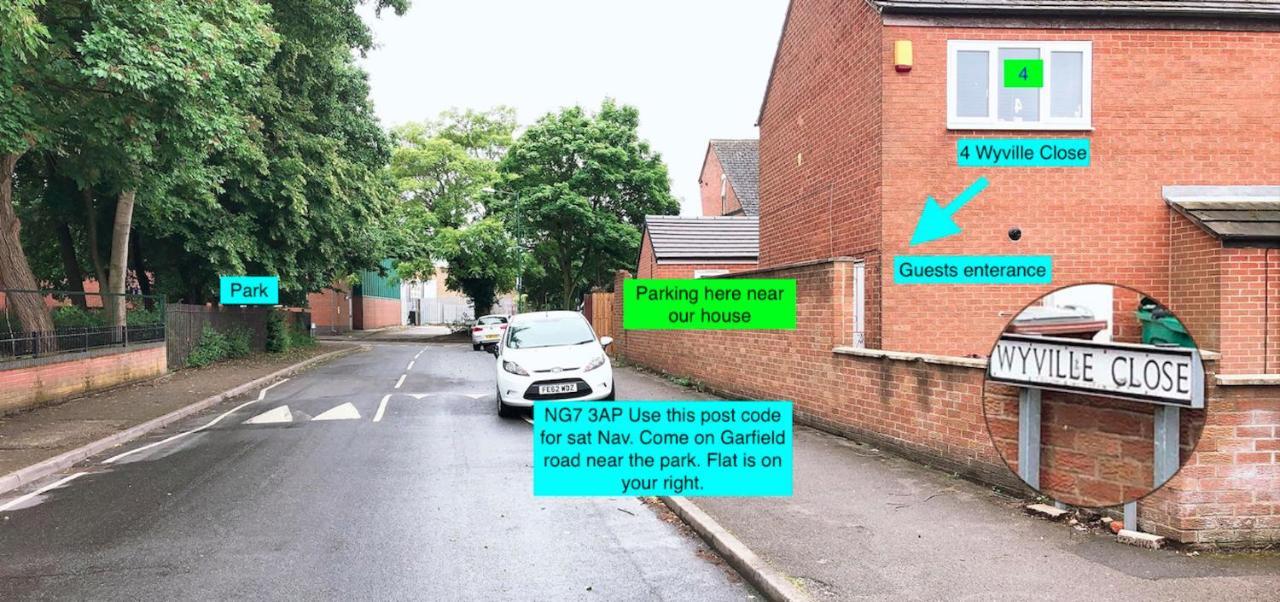 נוטינגהאם Flat 1 - Entire Modern Studio With En-Suite And Free Parking Close To Qmc, City Centre & Notts Uni מראה חיצוני תמונה